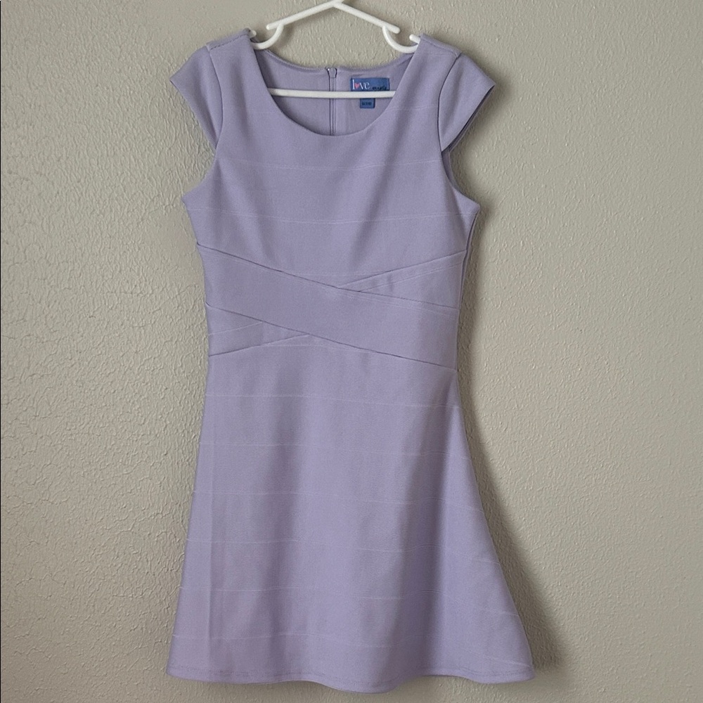 Girl’s Lavender Cap Sleeve Active Dress
